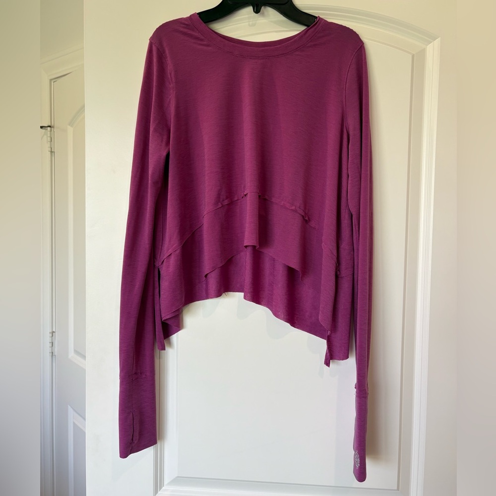 FP Movement by Free People Magenta Long Sleeve Top